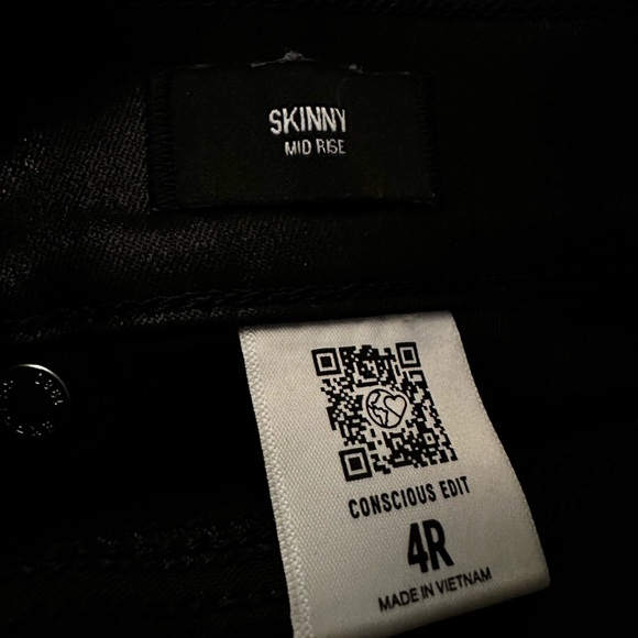 Express Mid Rise Coated Skinny Jeans - Picture 3 of 4